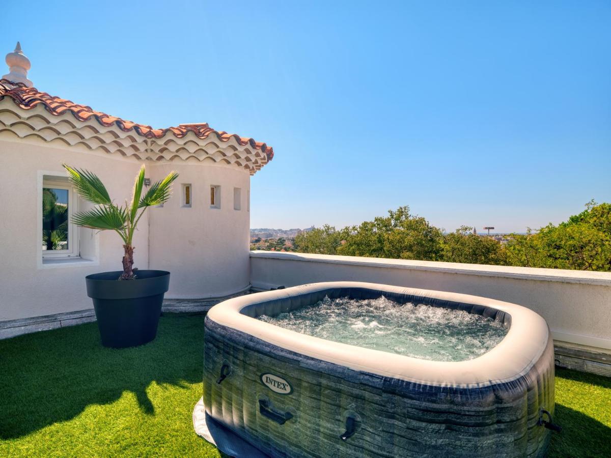 Appartement La Bastide De Saint Barnabe - Jacuzzi Terrasse Clim Wifi Parking Petanque à Marseille Extérieur photo
